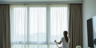 Delicate sheer drape cleaning burleigh-heads Matty Curtain Cleaning